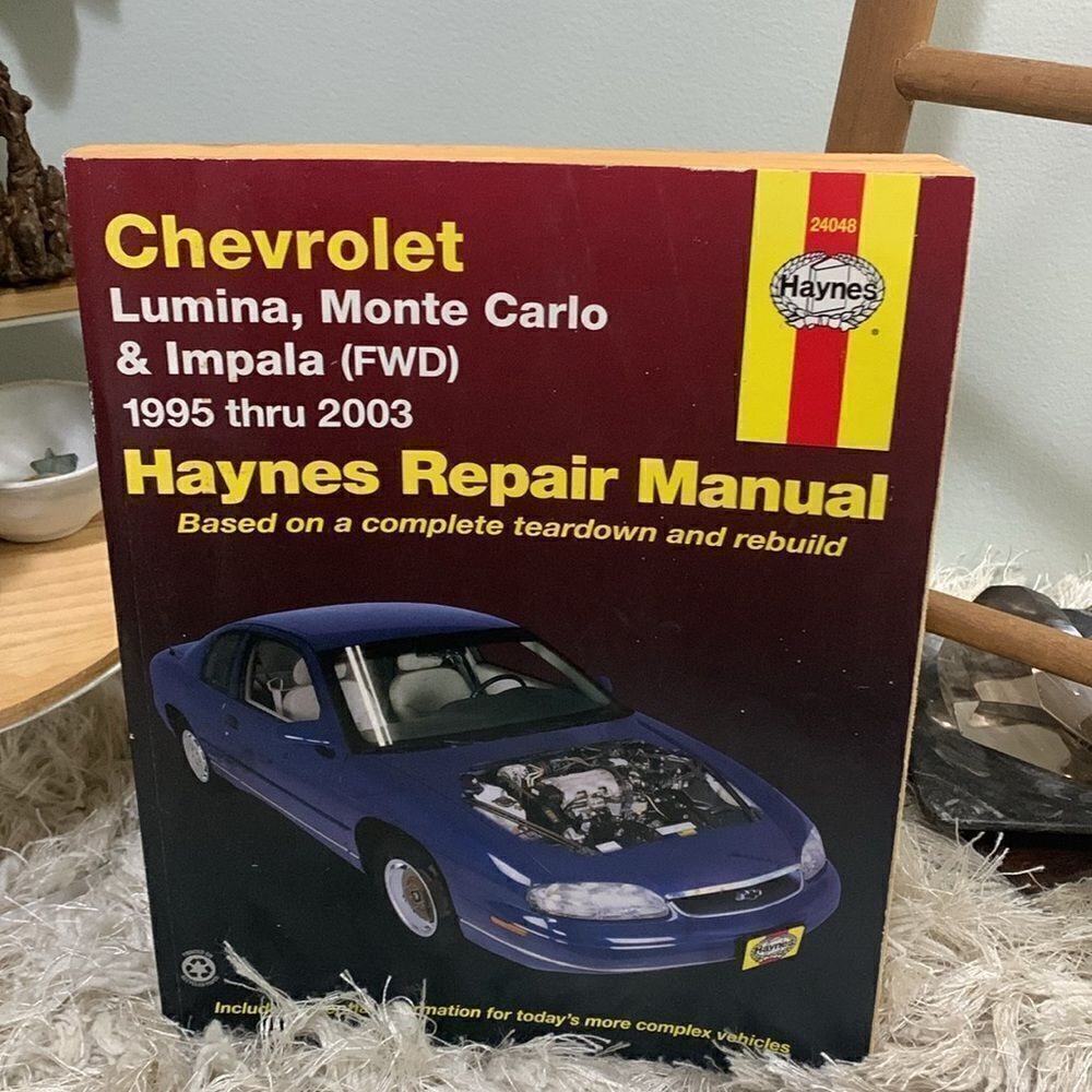 Haynes Repair Manual Chevrolet Lumina, Monte Carlo ‘95-‘03 Impala FWD 2000- 2003